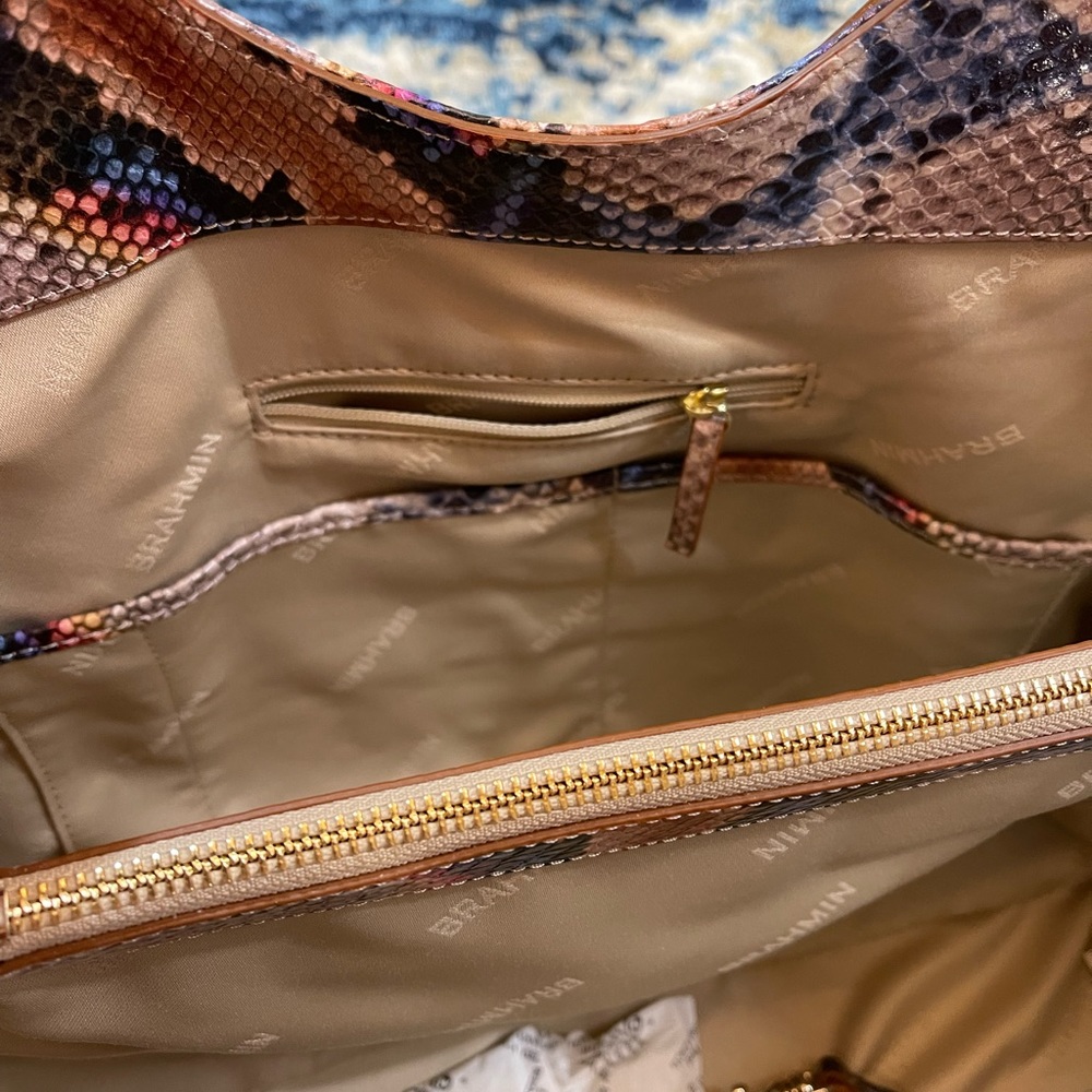 Brahmin Celia Satchel Handbag Multi Eliasson NWT - Picture 7 of 7